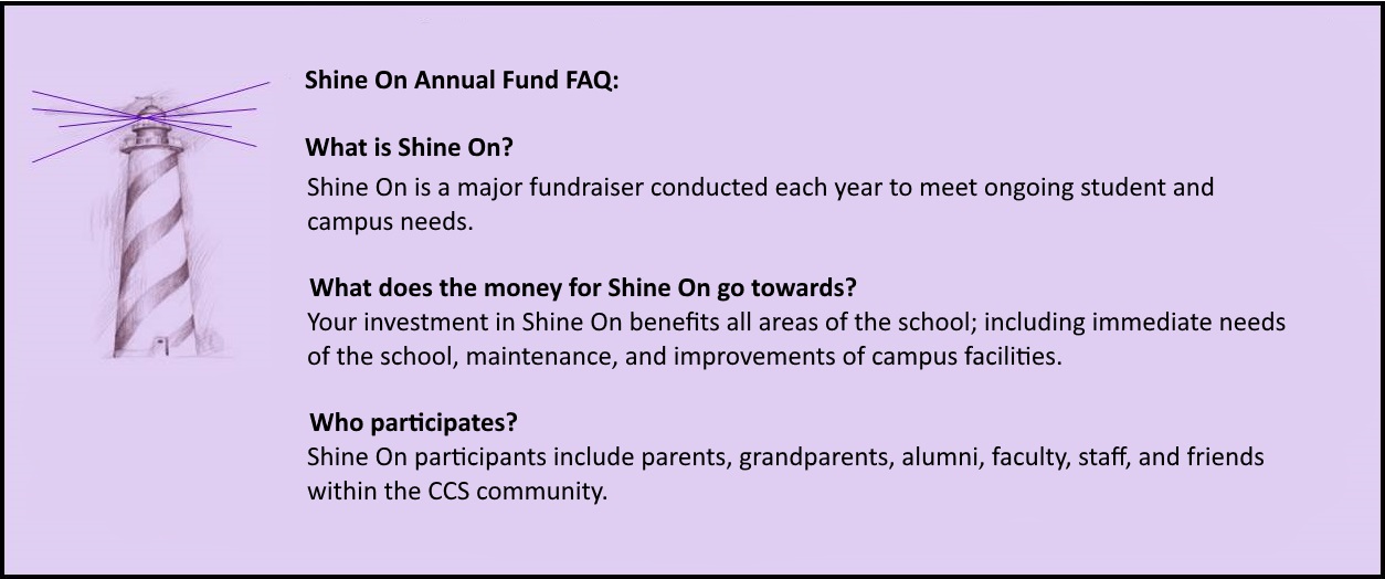 Shine On Annual Fund FAQ